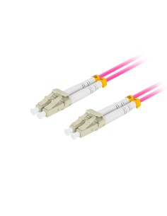 Lanberg FO-LULU-MD41-0010-VT Cable de fibra óptica e InfiniBand 1 m LC Violeta