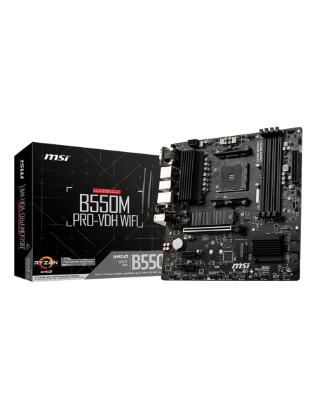 MSI B550M PRO-VDH WIFI placa base AMD B550 Zócalo AM4 micro ATX