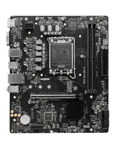 MSI PRO H610M-E placa base Intel H610 LGA 1700 micro ATX