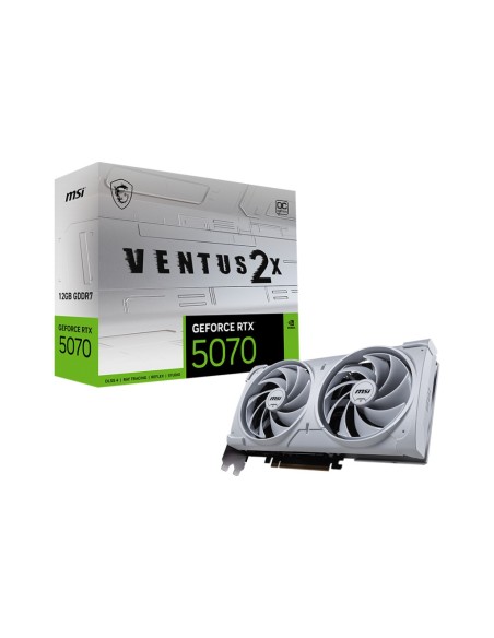 MSI GeForce RTX5070 VENTUS 2X OC White NVIDIA GeForce RTX 5070 12 GB GDDR7 MSI GeForce RTX5070 VENTUS 2X OC White NVIDIA GeForce RTX 5070 12 GB GDDR7