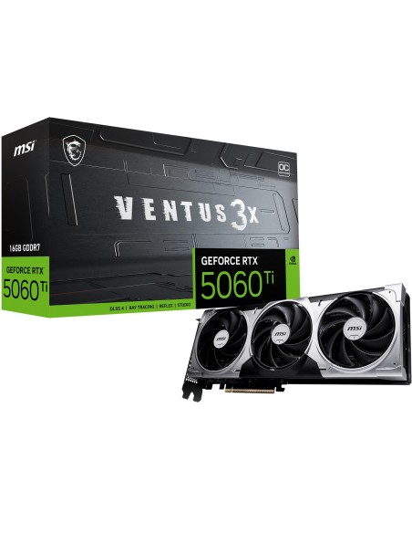 MSI VENTUS GeForce RTX 5060 TI 16G 3X OC NVIDIA 16 GB GDDR7