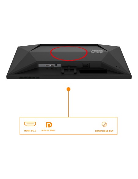 AOC G4 24G4HRE pantalla para PC 60,5 cm (23.8") 1920 x 1080 Pixeles Full HD LED Negro, Rojo