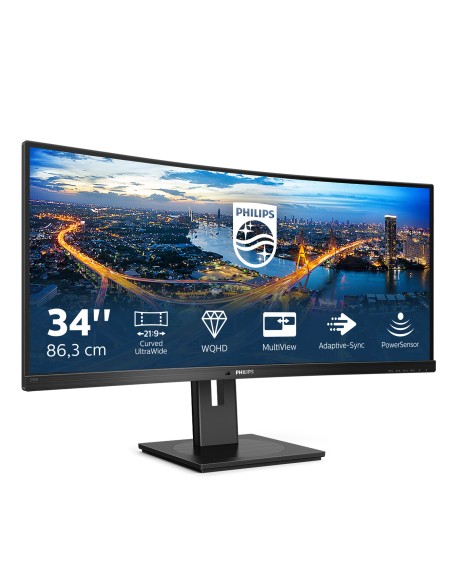 Philips B Line 345B1C 00 pantalla para PC 86,4 cm (34") 3440 x 1440 Pixeles Quad HD LCD Negro