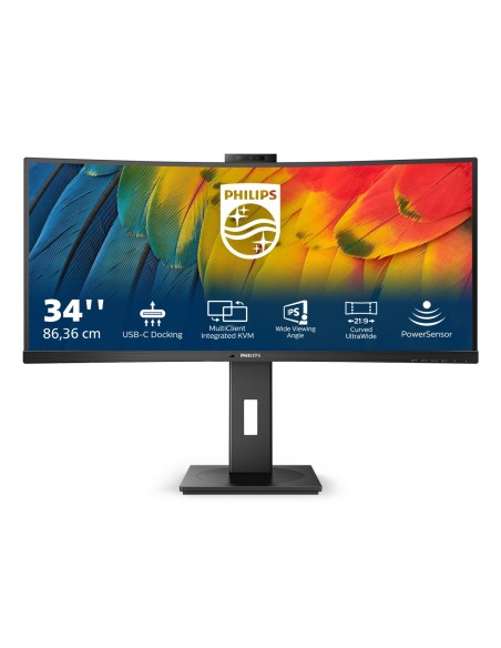 Philips 5000 series 34B1U5600CH 00 LED display 86,4 cm (34") 3440 x 1440 Pixeles Wide Quad HD LCD Negro