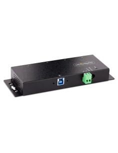 StarTech.com Hub Industrial USB 3.0 de 5Gbps de 4 Puertos - Concentrador USB con Protección de Picos y Descargas ESD - Ladrón