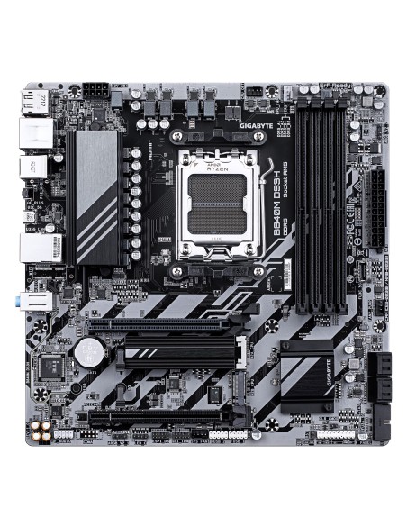 GIGABYTE B840M DS3H Placa base - Procesadores AMD Ryzen 9000, VRM de 8+2+2 fases, hasta 8200 MHz DDR5, 2xPCIe 4.0 M.2, LAN GIGABYTE B840M DS3H Placa base - Procesadores AMD Ryzen 9000, VRM de 8+2+2 fases, hasta 8200 MHz DDR5, 2xPCIe 4.0 M.2, LAN