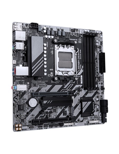 GIGABYTE B840M DS3H Placa base - Procesadores AMD Ryzen 9000, VRM de 8+2+2 fases, hasta 8200 MHz DDR5, 2xPCIe 4.0 M.2, LAN GIGABYTE B840M DS3H Placa base - Procesadores AMD Ryzen 9000, VRM de 8+2+2 fases, hasta 8200 MHz DDR5, 2xPCIe 4.0 M.2, LAN