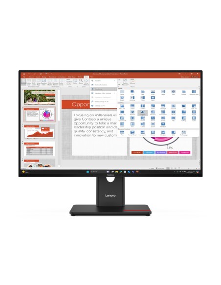 Lenovo ThinkVision T27-40 LED display 68,6 cm (27") 1920 x 1080 Pixeles Full HD Negro Lenovo ThinkVision T27-40 LED display 68,6 cm (27") 1920 x 1080 Pixeles Full HD Negro