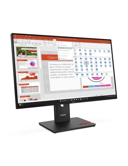 Lenovo ThinkVision T27-40 LED display 68,6 cm (27") 1920 x 1080 Pixeles Full HD Negro Lenovo ThinkVision T27-40 LED display 68,6 cm (27") 1920 x 1080 Pixeles Full HD Negro