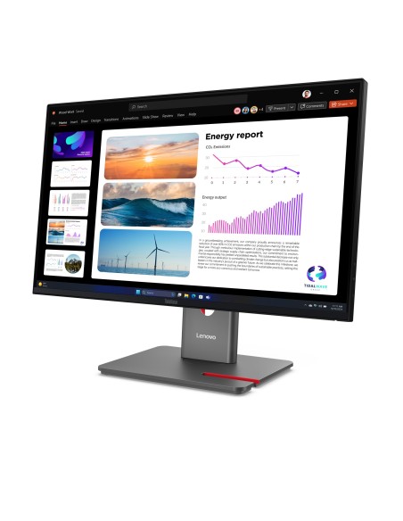 Lenovo ThinkVision P24Q-40 LED display 60,5 cm (23.8") 2560 x 1440 Pixeles Quad HD LCD Negro