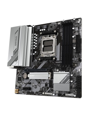 GIGABYTE B650M GAMING PLUS WIFI Placa base - Procesadores AMD Ryzen 9000, VRM de 5+2+2 fases, hasta 8000 MHz DDR5, 2xPCIe 4.0