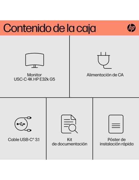 HP Monitor USB-C 4K E32k G5 HP Monitor USB-C 4K E32k G5