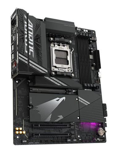 GIGABYTE X870 AORUS ELITE WIFI7 Placa Base - Compatible con CPUs AMD Ryzen 9000, 16+2+2 fases VRM, hasta 8000MHz DDR5 (OC),