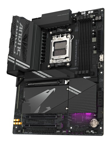 GIGABYTE X870 AORUS ELITE WIFI7 Placa Base - Compatible con CPUs AMD Ryzen 9000, 16+2+2 fases VRM, hasta 8000MHz DDR5 (OC),