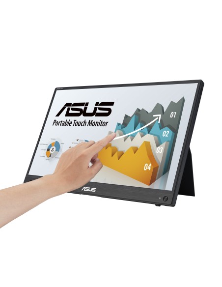 ASUS ZenScreen MB16AHT pantalla para PC 39,6 cm (15.6") 1920 x 1080 Pixeles Full HD Pantalla táctil Negro ASUS ZenScreen MB16AHT pantalla para PC 39,6 cm (15.6") 1920 x 1080 Pixeles Full HD Pantalla táctil Negro