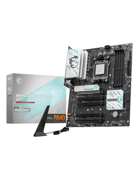 MSI B840 GAMING PLUS WIFI placa base AMD B840 Zócalo AM5 ATX MSI B840 GAMING PLUS WIFI placa base AMD B840 Zócalo AM5 ATX
