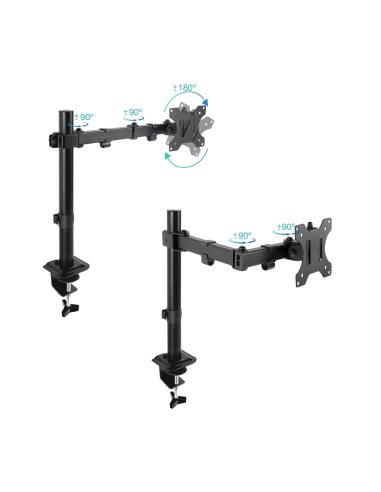 TooQ Soporte de Mesa para Pantalla 17"-32", Negro