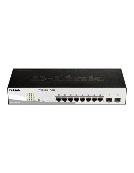 D-Link DGS-1210-10P Gestionado L2 Gigabit Ethernet (10 100 1000) Energía sobre Ethernet (PoE) 1U Negro D-Link DGS-1210-10P Gestionado L2 Gigabit Ethernet (10 100 1000) Energía sobre Ethernet (PoE) 1U Negro