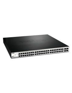 D-Link DGS-1210-52MP Gestionado L2 Gigabit Ethernet (10 100 1000) Energía sobre Ethernet (PoE) Negro, Gris