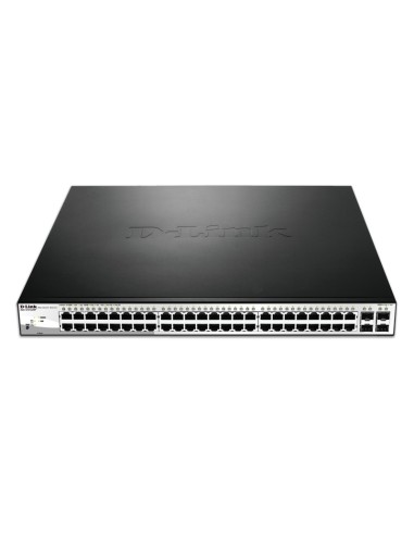 D-Link DGS-1210-52MP Gestionado L2 Gigabit Ethernet (10 100 1000) Energía sobre Ethernet (PoE) Negro, Gris