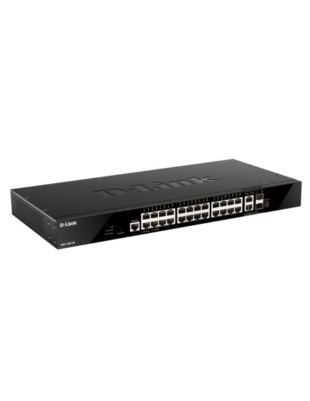 D-Link DGS-1520-28 E switch Gestionado L3 10G Ethernet (100 1000 10000) 1U Negro D-Link DGS-1520-28 E switch Gestionado L3 10G Ethernet (100 1000 10000) 1U Negro