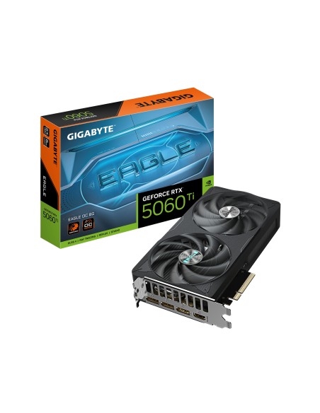 GIGABYTE GeForce RTX 5060 Ti EAGLE OC 8G Tarjeta Gráfica – 8 GB GDDR7, 128 bits, PCI-E 5.0, 2617 MHz Frecuencia del núcleo, 3 x GIGABYTE GeForce RTX 5060 Ti EAGLE OC 8G Tarjeta Gráfica – 8 GB GDDR7, 128 bits, PCI-E 5.0, 2617 MHz Frecuencia del núcleo, 3 x