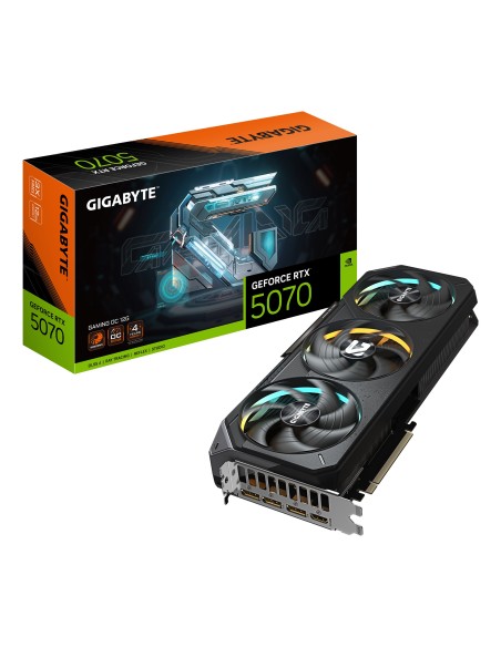 GIGABYTE GeForce RTX 5070 GAMING OC 12G Tarjeta Gráfica - 12GB GDDR7, 192 bits, PCI-E 5.0, 2625 MHz Core Clock, 3 x DP 2.1a, 1 GIGABYTE GeForce RTX 5070 GAMING OC 12G Tarjeta Gráfica - 12GB GDDR7, 192 bits, PCI-E 5.0, 2625 MHz Core Clock, 3 x DP 2.1a, 1