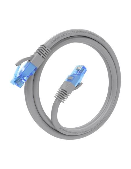 AISENS Cable De Red Latiguillo RJ45 Cat.6 UTP AWG26 CCA, Gris, 1.0 m AISENS Cable De Red Latiguillo RJ45 Cat.6 UTP AWG26 CCA, Gris, 1.0 m