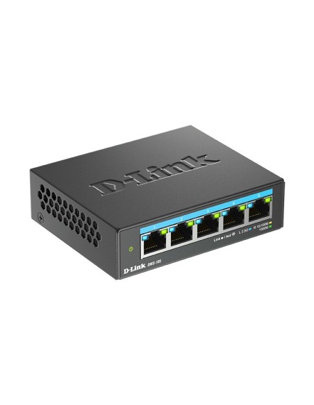 D-Link DMS-105 No administrado L2 2.5G Ethernet (100 1000 2500) Negro D-Link DMS-105 No administrado L2 2.5G Ethernet (100 1000 2500) Negro