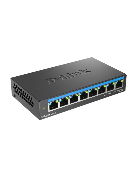 D-Link DMS-108 No administrado L2 2.5G Ethernet (100 1000 2500) Negro D-Link DMS-108 No administrado L2 2.5G Ethernet (100 1000 2500) Negro