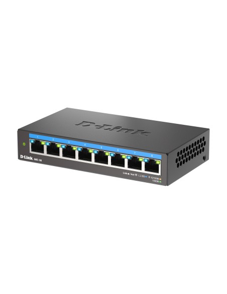 D-Link DMS-108 No administrado L2 2.5G Ethernet (100 1000 2500) Negro D-Link DMS-108 No administrado L2 2.5G Ethernet (100 1000 2500) Negro