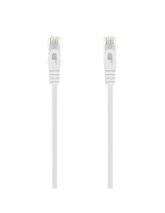 AISENS Cable de Red Latiguillo RJ45 LSZH Cat.6A 500 Mhz UTP AWG24, Blanco, 1.5M