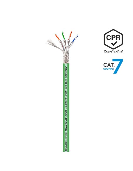 AISENS Cable de Red RJ45 LSZH CPR Cca CAT.7 600 MHZ S FTP AWG23, Verde, 305 m AISENS Cable de Red RJ45 LSZH CPR Cca CAT.7 600 MHZ S FTP AWG23, Verde, 305 m