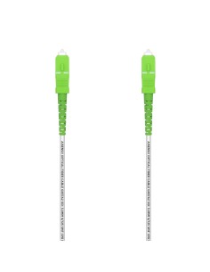 AISENS Cable Fibra Óptica Latiguillo G657A2 3.0 9 125 SMF Simplex CPR DCA LSZH, SC APC-SC APC, Blanco, 50 m