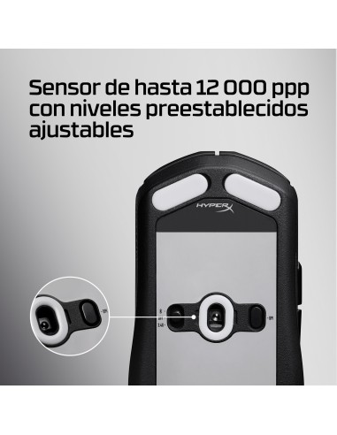HyperX Ratón inalámbrico gaming Pulsefire Fuse (negro)