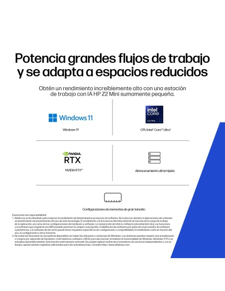 HP Z2 G1i Wolf Pro Security Edition Intel Core Ultra 7 265 32 GB DDR5-SDRAM 1 TB SSD NVIDIA RTX 2000 Ada Windows 11 Pro Mini PC