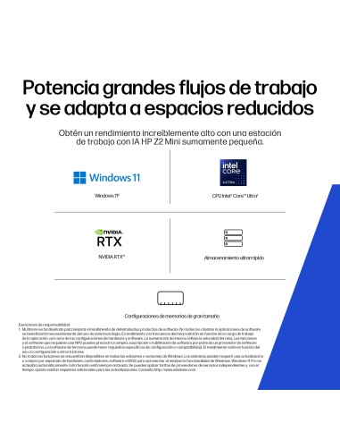 HP Z2 G1i Wolf Pro Security Edition Intel Core Ultra 7 265 16 GB DDR5-SDRAM 512 GB SSD NVIDIA RTX A1000 Windows 11 Pro Mini PC