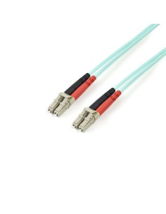 StarTech.com Cable de 2m de Fibra Óptica Multimodo OM3 LC a LC UPC - Full Duplex 50 125µm - para Redes de 100G - LOMMF VCSEL -