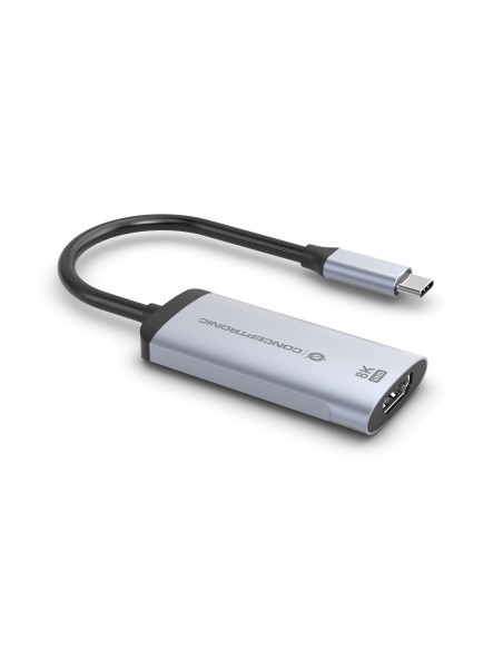 Conceptronic ABBY23G Adaptador gráfico USB 7680 x 4320 Pixeles Plata