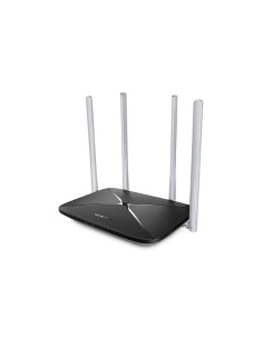 Mercusys AC12 router inalámbrico Ethernet rápido Doble banda (2,4 GHz   5 GHz) Negro