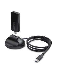 StarTech.com Adaptador USB Externo de Red Inalámbrica Wi-Fi 6E para Ordenador de Sobremesa o Portátil - NIC Inalámbrico de