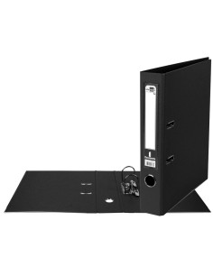 Liderpapel AY06 carpeta Cloruro de polivinilo (PVC) Negro A4