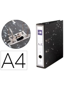 Liderpapel AZ48 carpeta Negro, Blanco A4