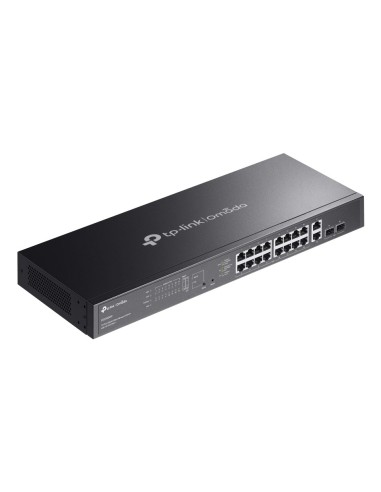 TP-Link Omada ES220GMP switch Gestionado L2 Gigabit Ethernet (10 100 1000) Energía sobre Ethernet (PoE) Negro