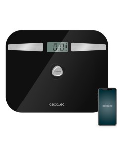 Cecotec Surface Precision EcoPower 10200 Smart Healthy Plaza Negro, Plata Báscula personal electrónica