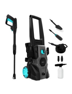 Cecotec 08137 Limpiadora de alta presión o Hidrolimpiadora Vertical Eléctrico 468 l h 1600 W Negro, Gris