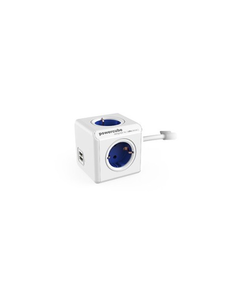 Power Cube 1402BL DEEUPC base múltiple 1,5 m 4 salidas AC Interior Azul