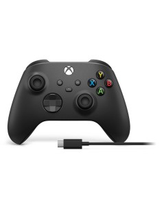 Microsoft Xbox Wireless Controller + USB-C Cable Negro Gamepad Analógico Digital PC, Xbox One, Xbox One S, Xbox One X, Xbox