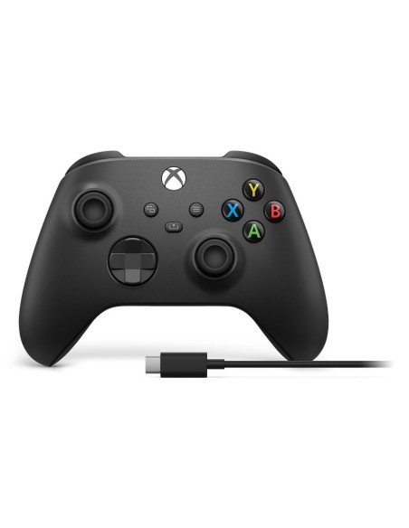 Microsoft Xbox Wireless Controller + USB-C Cable Negro Gamepad Analógico Digital PC, Xbox One, Xbox One S, Xbox One X, Xbox