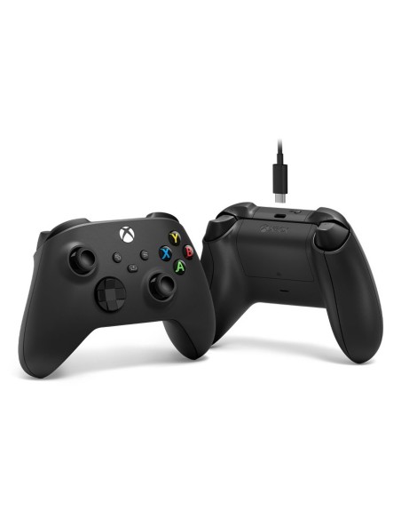 Microsoft Xbox Wireless Controller + USB-C Cable Negro Gamepad Analógico Digital PC, Xbox One, Xbox One S, Xbox One X, Xbox